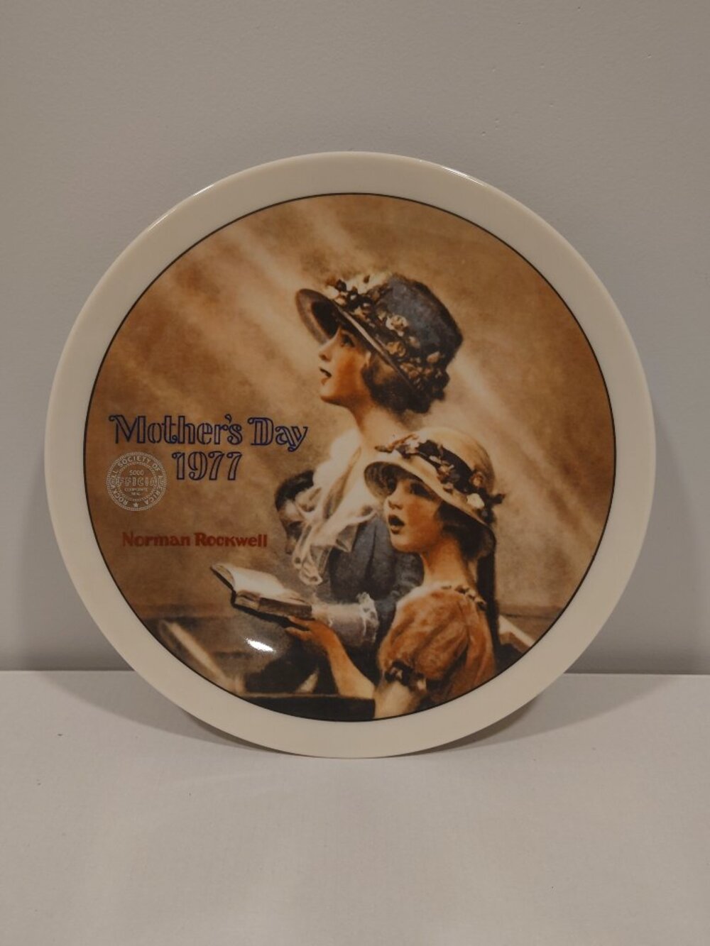 Norman Rockwell "Faith" Mother's Day Plate 1977